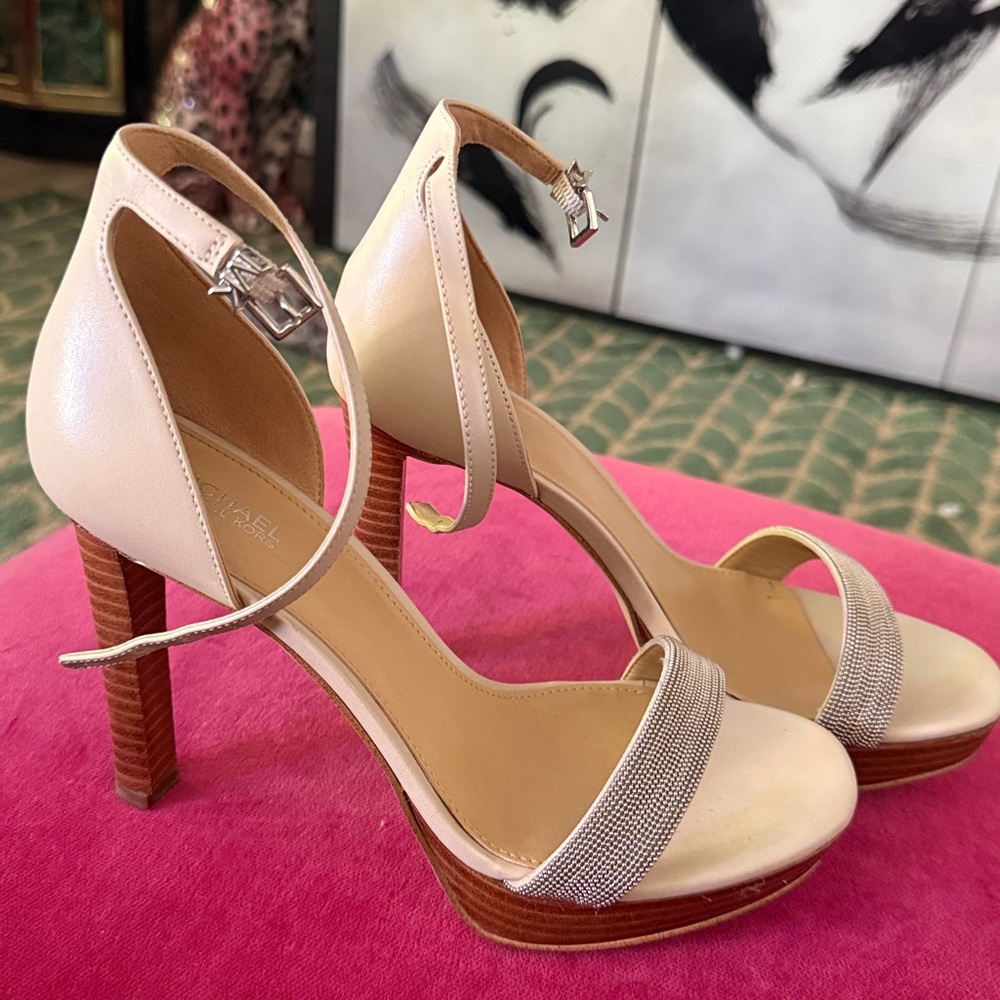 Michael Kors Beige and Tan Sandals